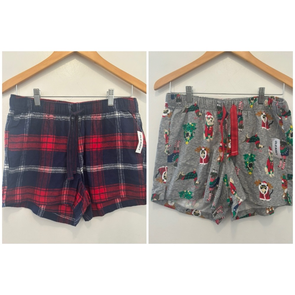 Brand new Set of 2 cotton shorts with drawstring & stretch waist, women’s small